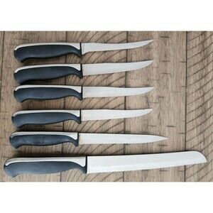 Mixed Lot of 6 Knives Knife  EVEREDGE PLUS JA Henckels International Stainless